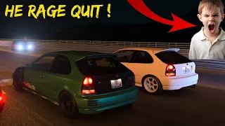 Gran Turismo 7 - Cocky Drag Racer gets a Reality Check! He Rage Quit! Roll Racing PS5 4K