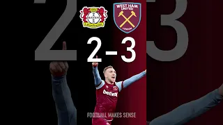 Bayer Leverkusen vs West Ham : UEFA Europa League Score Predictor - hit pause or screenshot