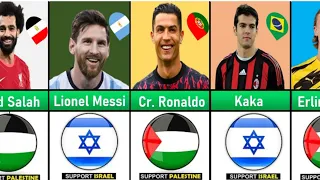 Palestine VS Isreal : Famous Footballers Who SUPPORT Palestine Or israel