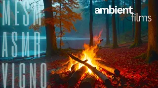 Amber Glow & Enchanted Forest Lake [ Improve Heart Health with ASMR, Ambient Relaxation ]