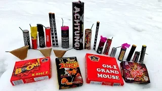 EXPERIMENT: BIG FIRECRACKER IN THE SNOW