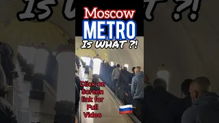 Would YOU Ride the MOSCOW METRO in RUSSIA ?!