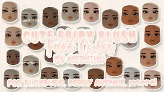 ​​CUTE FAIRY BLUSH FACE CODES (BROWN EYES) PT.1! | BLOXBURG / BERRY AVENUE / ID BROOKHAVEN  #roblox