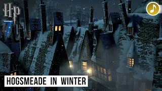 HP7 - Ambience & Music ⚡️ Hogsmeade in Winter - [HD ASMR & Animation]