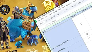 400 Easiest Mounts Spreadsheet, War Within Epic Edition and More Goodies! - 100k Celebration