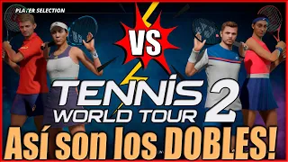 TENNIS WORLD TOUR 2 | Por fin DOBLES!🎾¿Que os parece?🤔