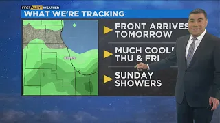 Chicago First Alert Weather: Much cooler Thursday and Friday