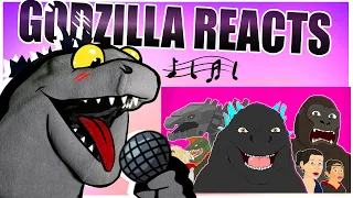 Godzilla Reacts to ♪ GODZILLA VS KONG THE MUSICAL - Animated Song by LHUGUENY