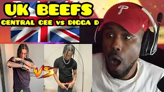 Central Cee vs Digga D: The Violent Backstory | REACTION 🇺🇸🇬🇧 I CANT BELIEVE THIS!