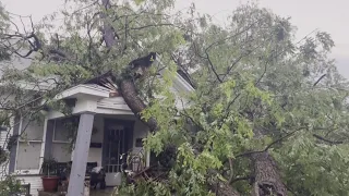 Temple residents picking up the pieces after storm damage