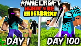 I Survived 100 Days as ENDERBRINE in Hardcore Minecraft... (Hindi)