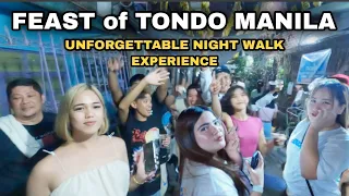 AMAZING NIGHT STREETS FULL of HAPPY DRINKERS | FEAST of STO. NIÑO DE TONDO MANILA PHILIPPINES [4K]🇵🇭