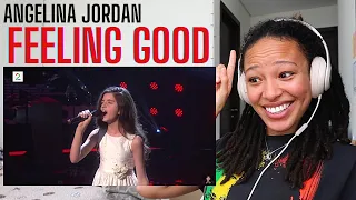 She amazes EVERY. TIME! | Angelina Jordan - Feeling Good (LIVE on The Stream Gir Tilbake) [REACTION]