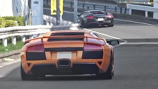 【大黒PA】スーパーカー加速サウンド／Supercars sound in Japan. AventadorSV, 675LT, Many Maserati's more! #スーパーカー