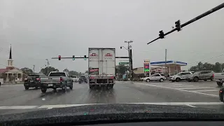 Driving in to a HUGE rain storm.  HEAVY RAINS and some WIND ASMR