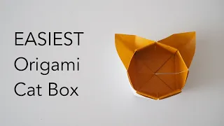 EASIEST Origami Cat Box Tutorial