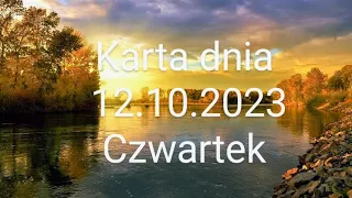 Tarot 😘Karta dnia 12.10.2023😘 Czwartek😘 Wszystkie znaki zodiaku😘