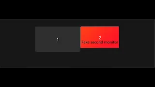 How to get fake second monitor