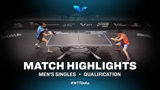 Alberto Mino vs Yuta Tanaka | WTT Contender Doha 2021 | Men's Singles | QUAL Highlights