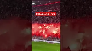 FC Bayern München vs. Borussia Mönchengladbach Pyro Ultras Schickeria choreo