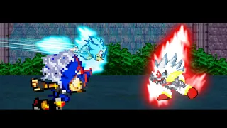 Hyper Sonic Fase 4 And Izanagi VS Hyper Mechadrix (Sprite Battle) [500 sub special]
