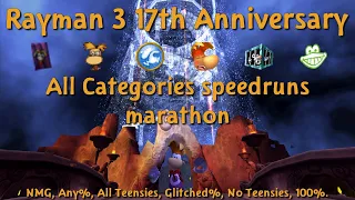 Rayman 3 17th Anniversary All Categories speedruns marathon