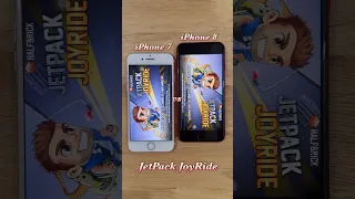 iPhone 7 vs iPhone 8 open Jetpack Joyride