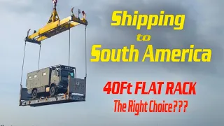 SHIPPING Overland Vehicle from GERMANY to CHILE ►| 40FT FLAT RACK Container