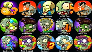 Plats vs Zombies 2: Garden Rush,Troll Quest Horor,PvZ_BT,PVZ: Unlimited,Pvz Heroes......