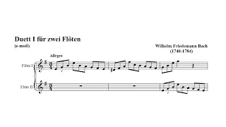 Wilhelm Friedemann Bach – 6 Flute Duets