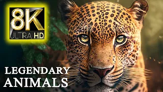 LEGENDARY ANIMALS IN 8K ULTRA HD - Relaxing Music and Nature Sounds 8K TV
