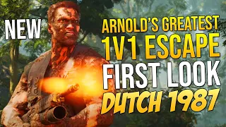 BloodThirstyLord FIRST LOOK at DUTCH 1987! Predator Hunting Grounds "ARNOLDS GREATEST 1V1 ESCAPE!"