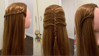 3 Easy Hairstyles for Christmas 🎄#bts #diy #subscribe #trending #video #viral #challenge #hairstyle