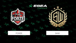 forZe vs sAw | Map 3 Dust2 | ESEA Season 37