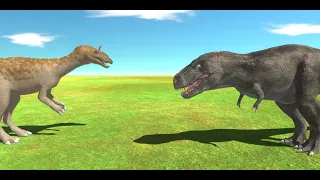 Giant Cryolophosaurus vs T-Rex And Spinosaurus |Animal Revolt Battle Simulator