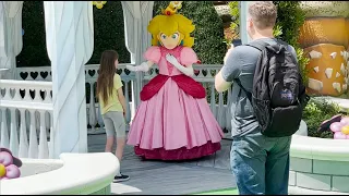 You got the Golden Mushroom! Princess Peach meet | Super Nintendo World Universal Studios Hollywood