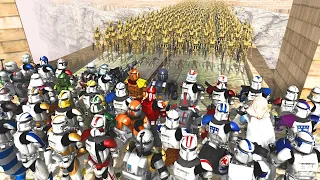 Can ALL Clone Commanders Hold BRIDGE vs 3000 Droid Army?! - Men of War: Star Wars Mod