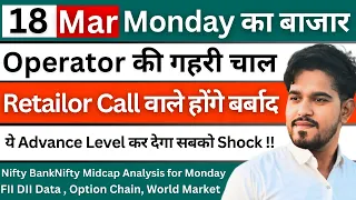 Nifty Prediction and Bank Nifty Analysis for Monday | 18th March 2024 | Tomorrow Nifty Prediction