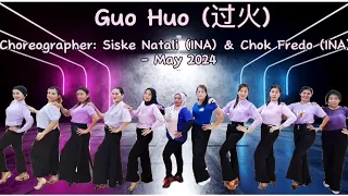 Guo Huo (过火) Line dance#choreo Siske Natali (INA) & Chok Fredo (INA) | Demo SSR Dance