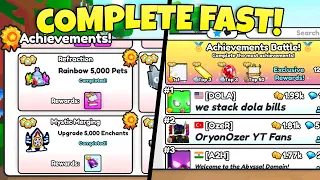 How To Complete Achievements FAST In Pet Simulator 99!