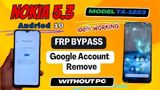 Nokia 5.3 frp bypass without PC 💯 working | Nokia 5.3 (TA-1223) google account remove | @SHTubeTech