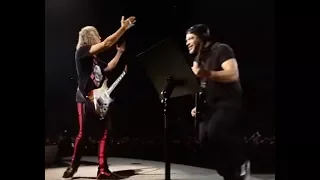 Metallica's Robert Trujillo + Kirk Hammett performed Accept's "Balls To The Wall" in Germany