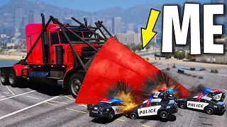 Trolling Cops with 100 Ramp Cars on GTA 5 RP