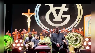 VICENTE FERNANDEZ EMOTIVO FUNERAL Y HOMENAJE EN RANCHO TRES POTRILLOS