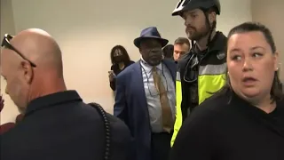 Activist handcuffed after refusing to leave DeSantis press conference