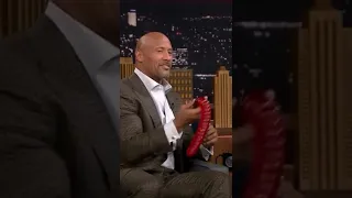The rock using the wrong emote again