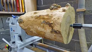 I thought there would be no wood left! - Woodturning