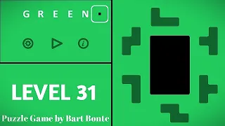 Green LEVEL 31 - Puzzle Game by Bart Bonte