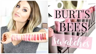 New Burt's Bees Lipstick Swatches + Review | Kendra Atkins