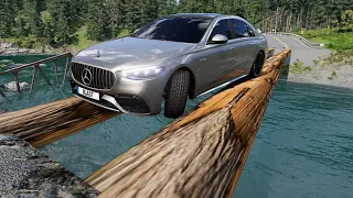 Cars vs Log Bridge #2 – BeamNG.Drive